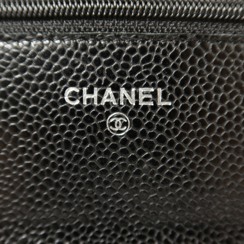 CHANEL 牛皮皮革WOC Wallet On Chain鏈帶肩背袋-5