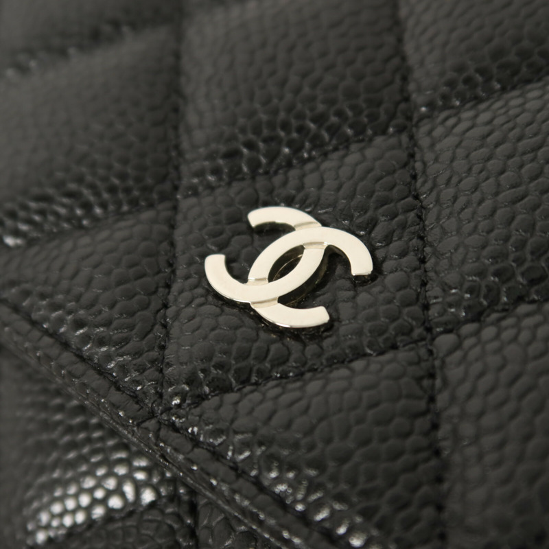 CHANEL 牛皮皮革WOC Wallet On Chain鏈帶肩背袋-11