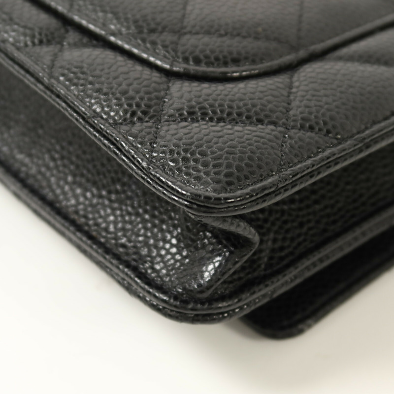 CHANEL 牛皮皮革WOC Wallet On Chain鏈帶肩背袋-15