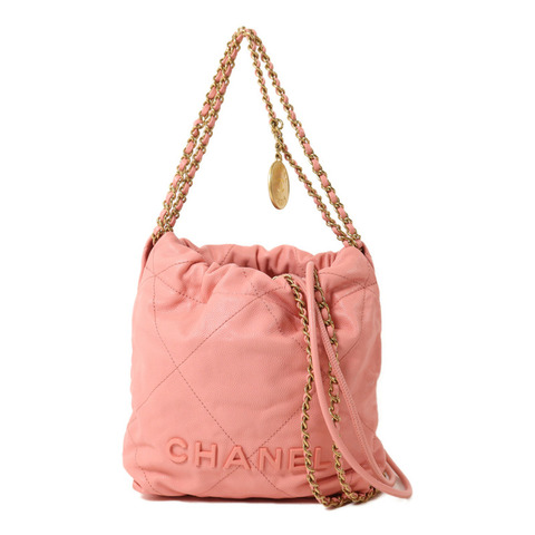 CHANEL 牛皮皮革Chanel 22 Mini鏈帶肩背袋