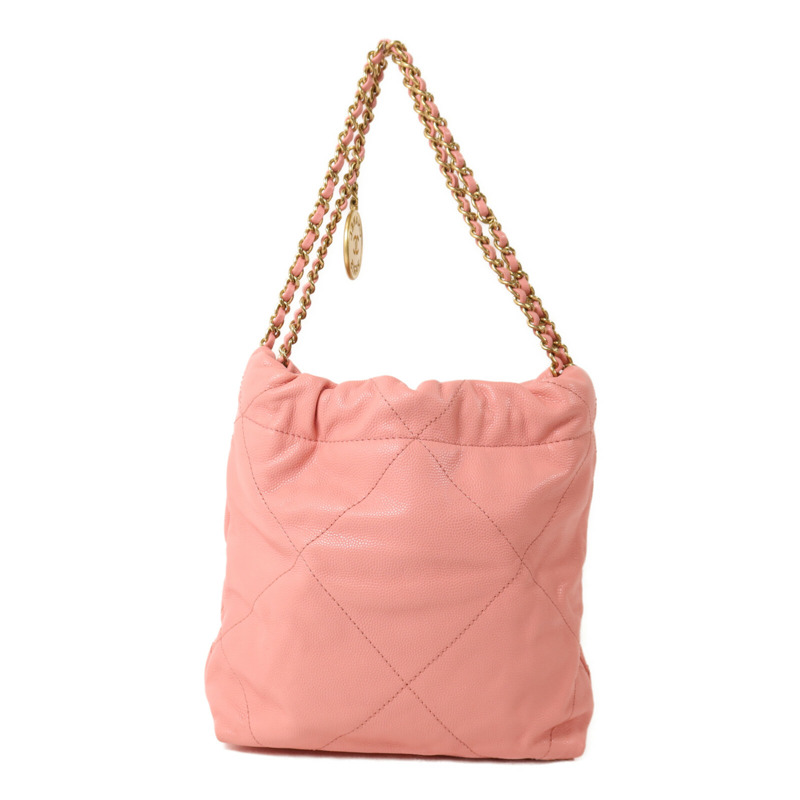 CHANEL 牛皮皮革Chanel 22 Mini鏈帶肩背袋-1