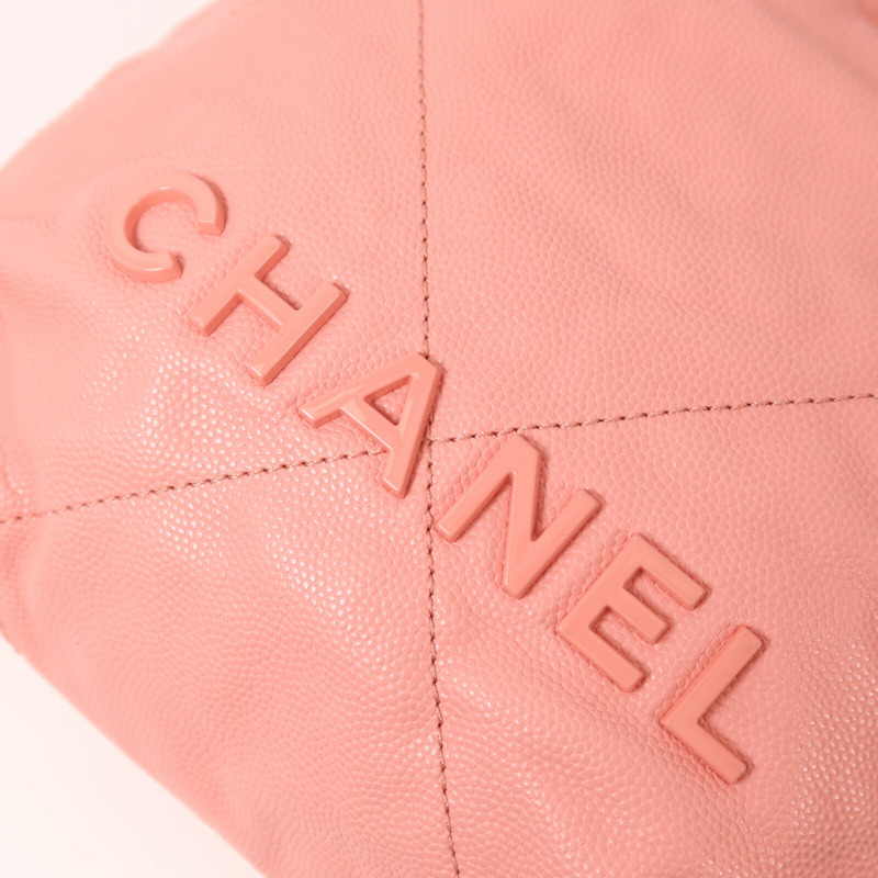 CHANEL 牛皮皮革Chanel 22 Mini鏈帶肩背袋-9