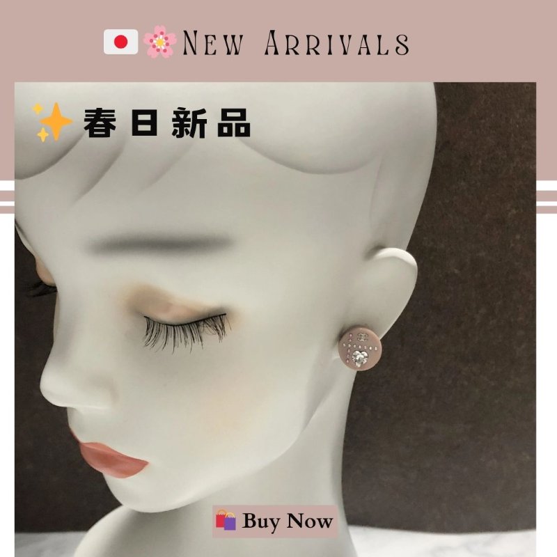 🛍️🎁 26 🔥 4月新品【預訂】 💘 香奈兒 Chanel 心形水晶水鑽粉紅色耳環🔥 香奈兒熱賣款 香奈兒經典款 耳環 CHANEL EARRING-3