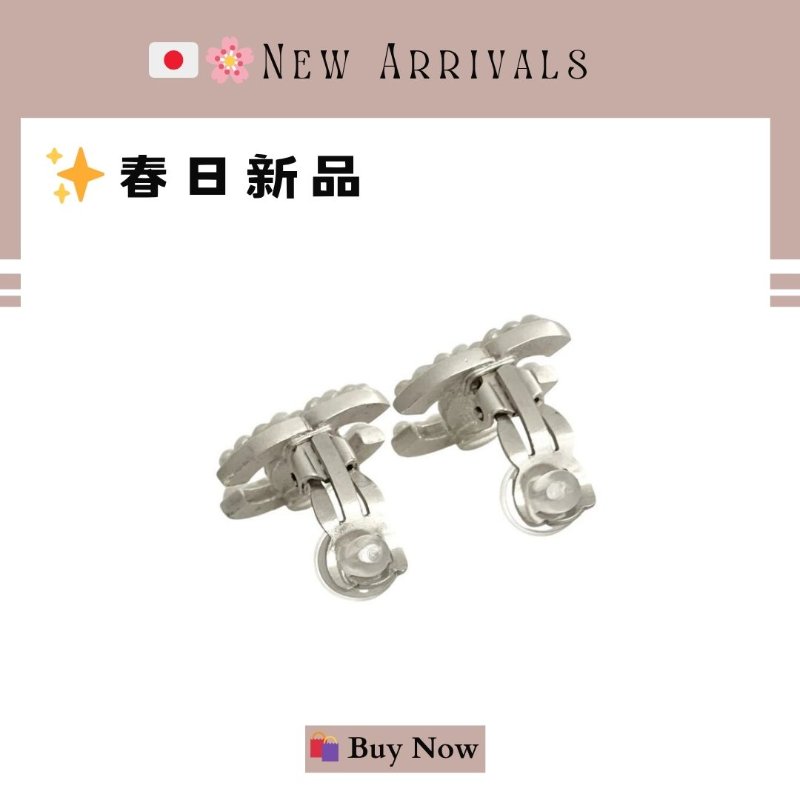 🛍️🎁 26 🔥 4月新品【預訂】 💘 香奈兒 Chanel 白色仿珍珠耳夾🔥 香奈兒熱賣款 香奈兒經典款 耳環 CHANEL EARRING-6