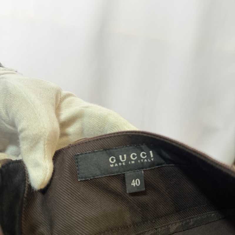 莉亞精品♡ Gucci 咖色西裝長褲 #40 二手-2