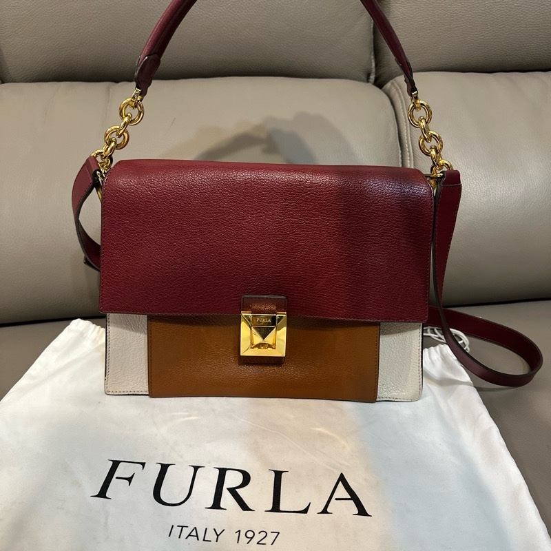 FURLA Diva 皮革單肩包 義大利購入-7