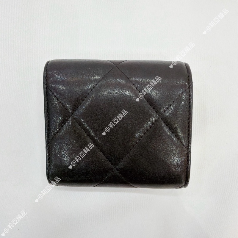 莉亞精品♡ Chancl AP016419三折短夾 黑金-3