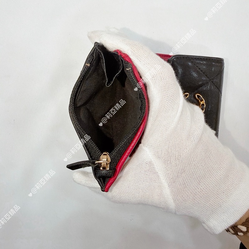 莉亞精品♡ Chancl AP016419三折短夾 黑金-9