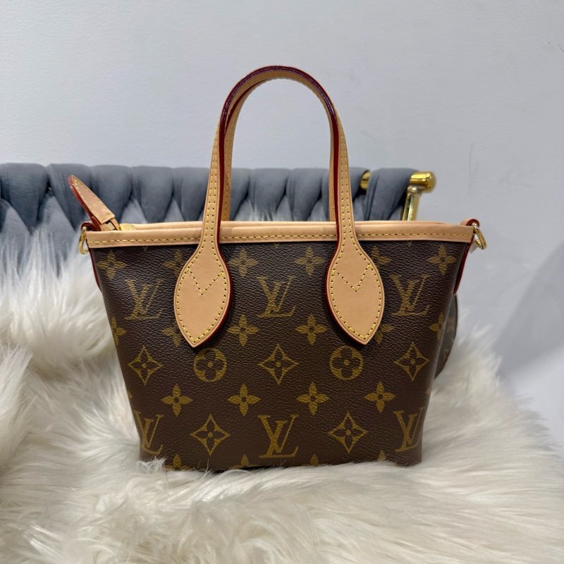 全新 LV Neverfull BB 手提斜背包 芯片-2