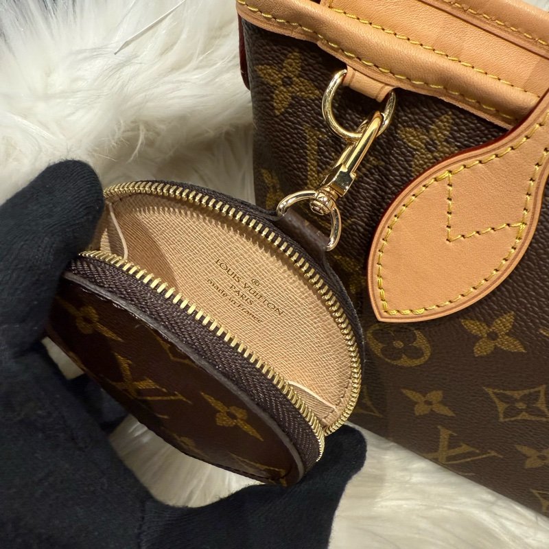 全新 LV Neverfull BB 手提斜背包 芯片-6