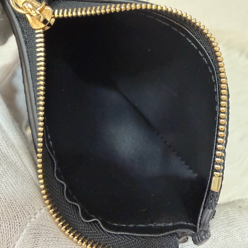 LV M64060 黑色荔枝皮 零錢包信用卡夾名片夾短夾錢包皮夾-34