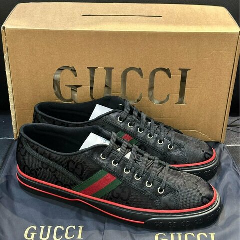 💎Han's house精品服飾💎Gucci 古馳 1977 滿版 GG Off The Grid 尼龍鞋 現貨 29 原價23000 0