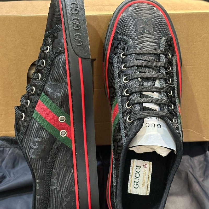 💎Han's house精品服飾💎Gucci 古馳 1977 滿版 GG Off The Grid 尼龍鞋 現貨 29 原價23000 0-1