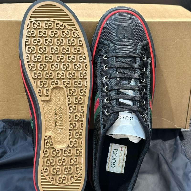 💎Han's house精品服飾💎Gucci 古馳 1977 滿版 GG Off The Grid 尼龍鞋 現貨 29 原價23000 0-3