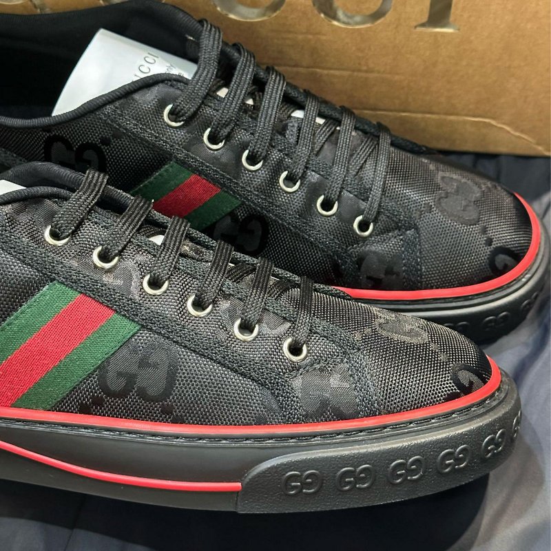 💎Han's house精品服飾💎Gucci 古馳 1977 滿版 GG Off The Grid 尼龍鞋 現貨 29 原價23000 0-7