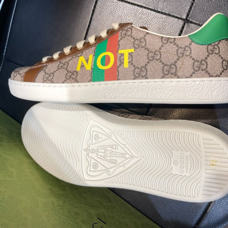 💎Han's house精品服飾💎GUCCI 古馳 滿版 LOGO 鞋 義大利製 現貨 27cm-2