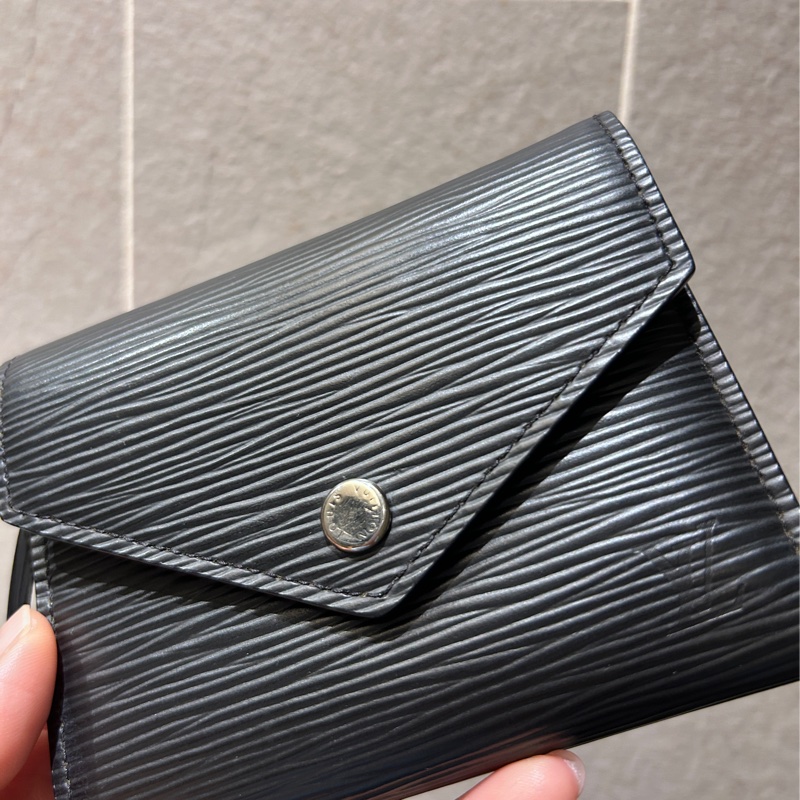 LV水波紋短夾 母錢包 發財錢包 祼包 絕版水波 質感水波-5