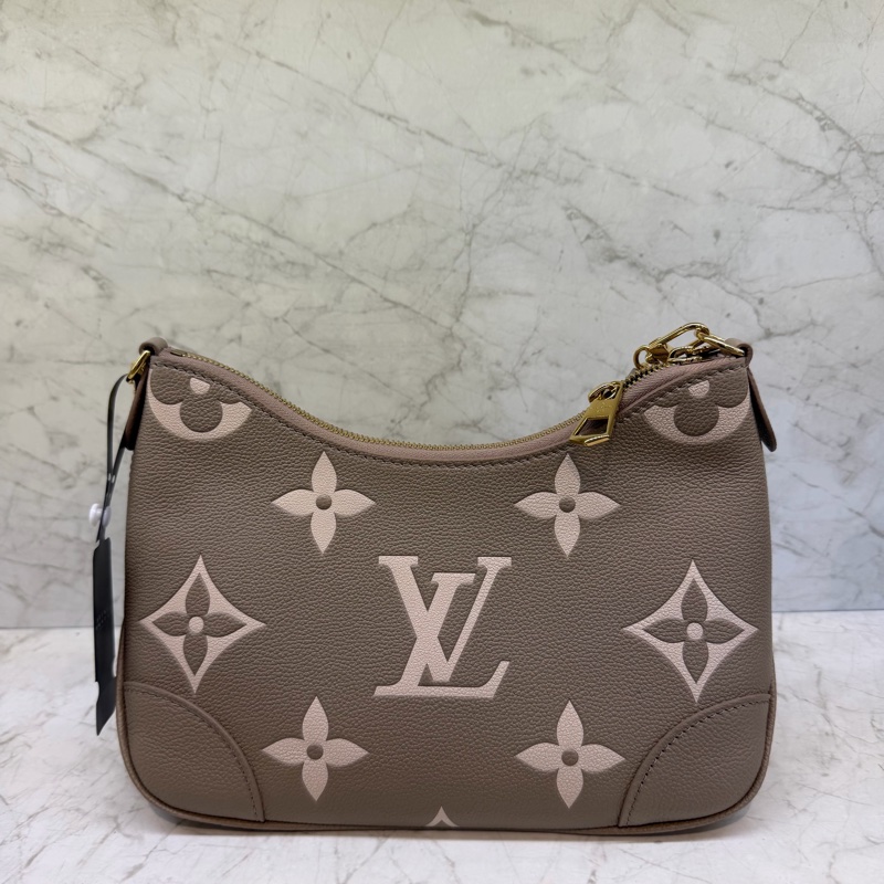 LV BOULOGNE PM 斑鳩灰拚奶油色兩用包/M13224晶片-1