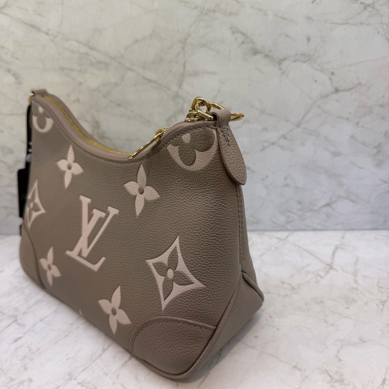 LV BOULOGNE PM 斑鳩灰拚奶油色兩用包/M13224晶片-2