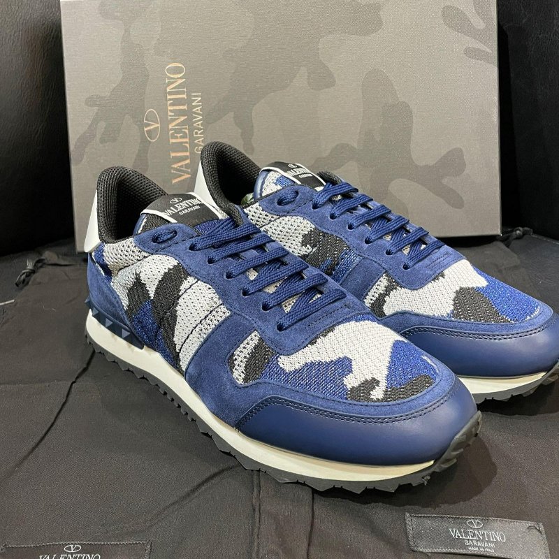 💎Han's house精品服飾💎 VALENTINO 華倫天奴 網布 迷彩 LOGO 鞋 現貨28/28.5 原價 30600-1