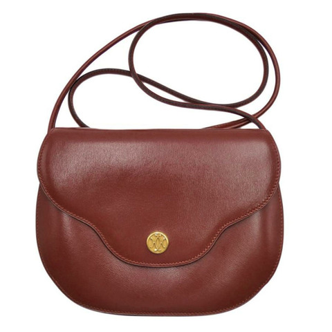 愛馬仕 (HERMES) Paula 單肩包 Box 小牛皮 Rouge H ○L 印記 女士