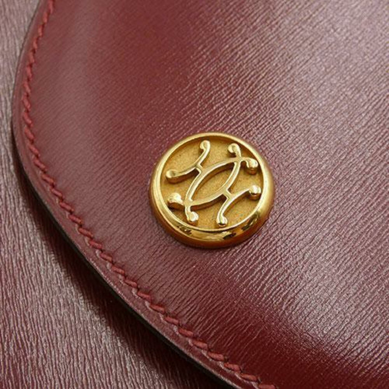 愛馬仕 (HERMES) Paula 單肩包 Box 小牛皮 Rouge H ○L 印記 女士-3