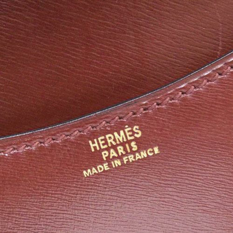 愛馬仕 (HERMES) Paula 單肩包 Box 小牛皮 Rouge H ○L 印記 女士-10