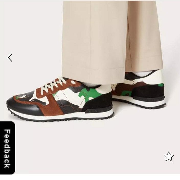 💎Han's house精品服飾💎VALENTINO 華倫天奴 迷彩 鞋 現貨41.5 原價 35200-5