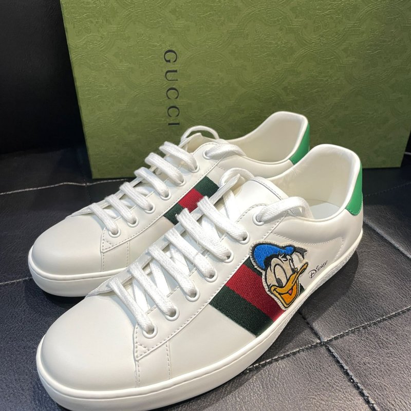 💎Han's house精品服飾💎GUCCI 古馳 小白 鞋 唐老鴨 現貨9.5-4