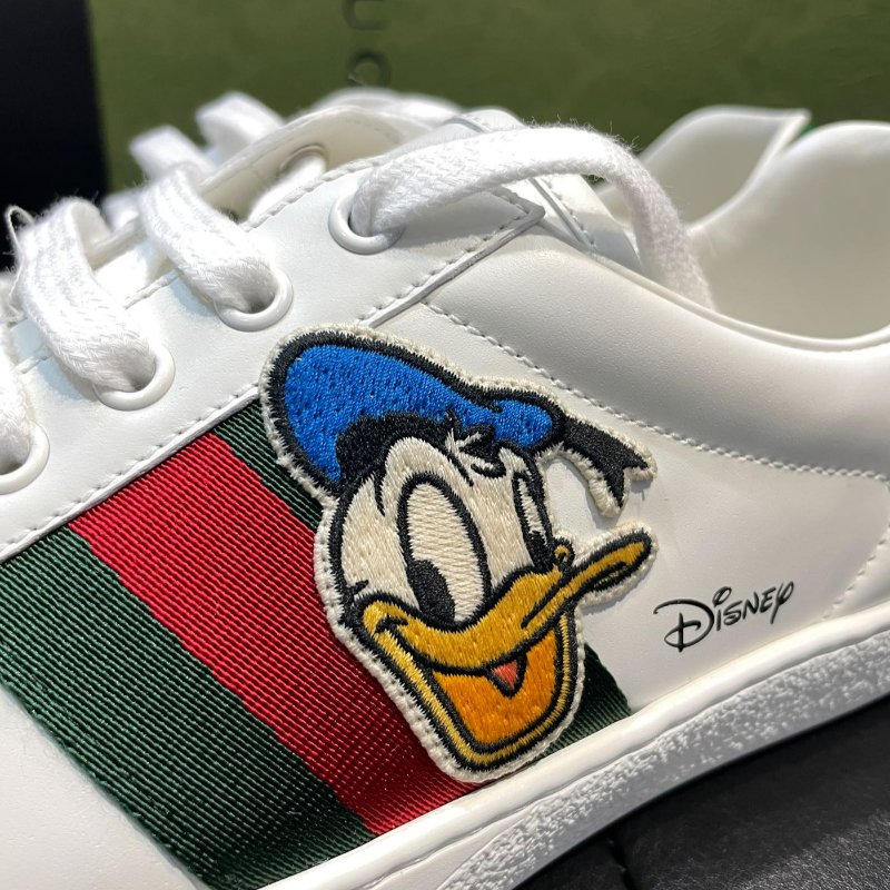 💎Han's house精品服飾💎GUCCI 古馳 小白 鞋 唐老鴨 現貨9.5-7