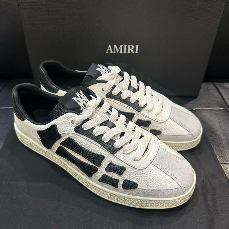 💎Han's house精品服飾💎AMIRI 阿米里 皮革 骨頭 鞋現貨44原價24500-0