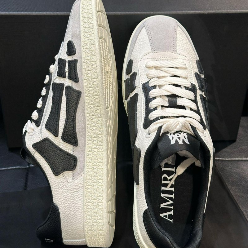 💎Han's house精品服飾💎AMIRI 阿米里 皮革 骨頭 鞋現貨44原價24500-1