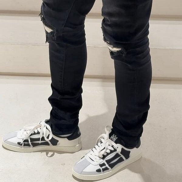 💎Han's house精品服飾💎AMIRI 阿米里 皮革 骨頭 鞋現貨44原價24500-7