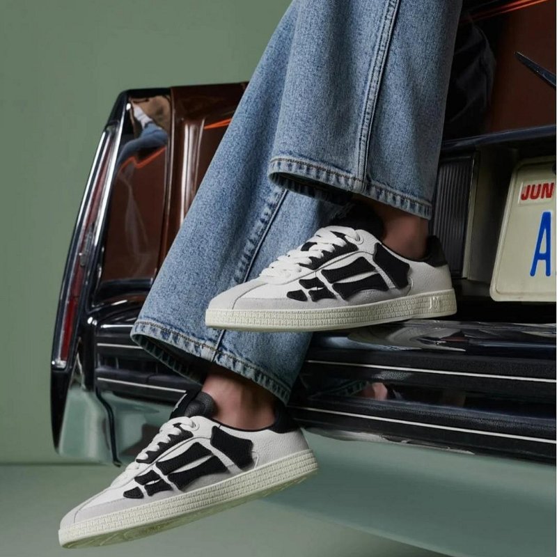 💎Han's house精品服飾💎AMIRI 阿米里 皮革 骨頭 鞋現貨44原價24500-8