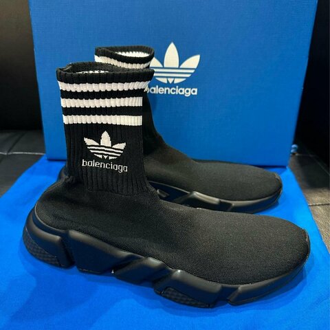 💎Han's house精品服飾💎Balenciaga 聯名 ADIDAS 巴黎世家 TRAINERS 針織 襪套 球鞋  現貨41原價30000