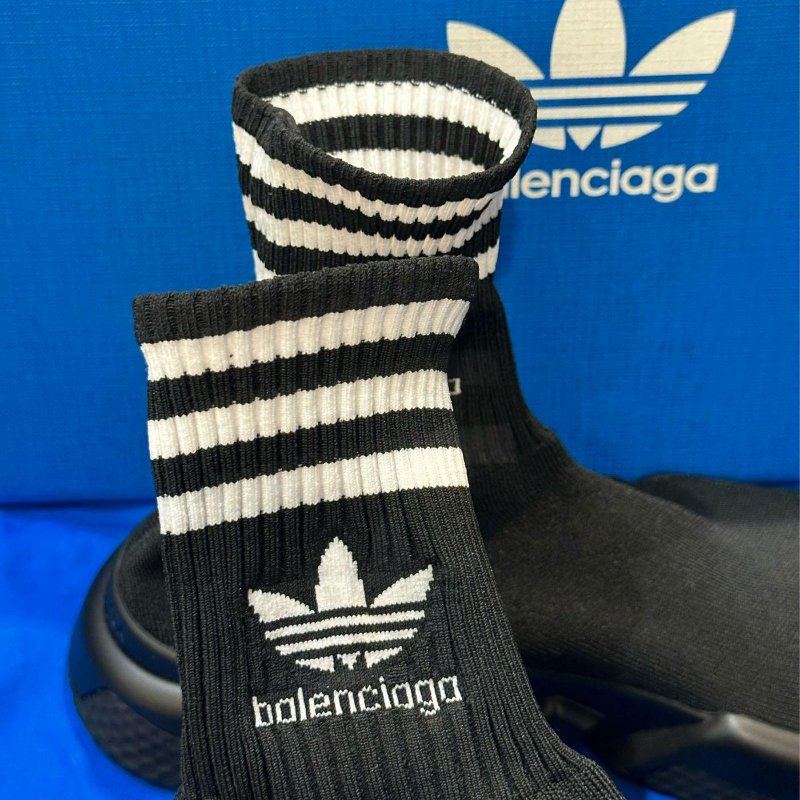 💎Han's house精品服飾💎Balenciaga 聯名 ADIDAS 巴黎世家 TRAINERS 針織 襪套 球鞋  現貨41原價30000-1