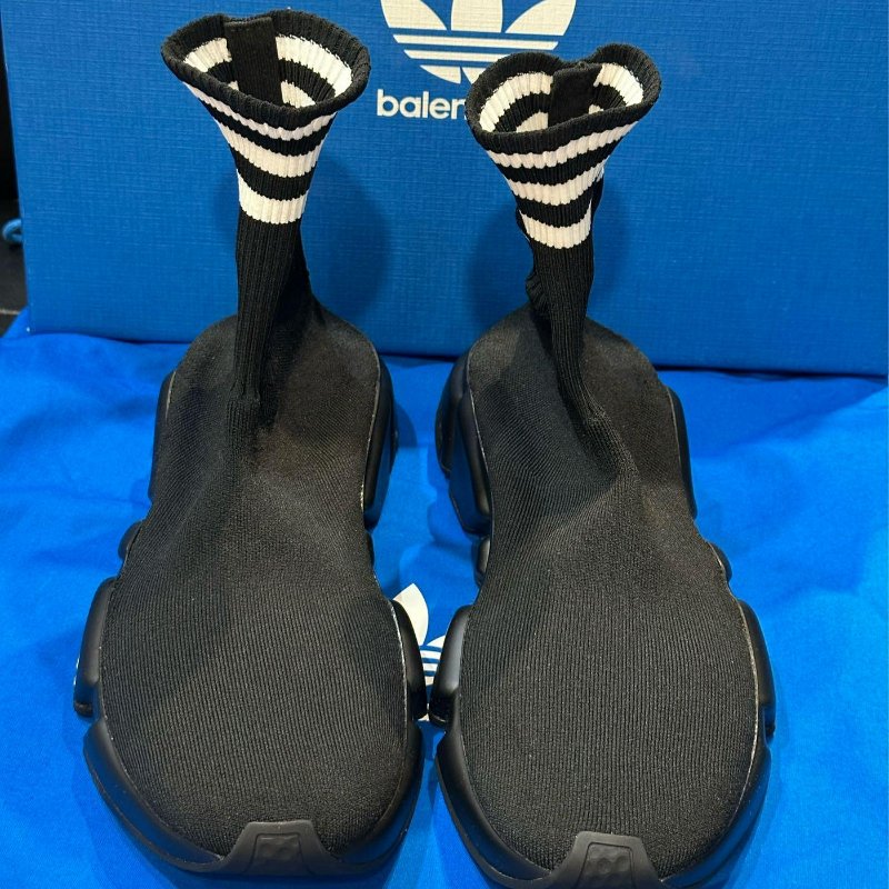 💎Han's house精品服飾💎Balenciaga 聯名 ADIDAS 巴黎世家 TRAINERS 針織 襪套 球鞋  現貨41原價30000-3