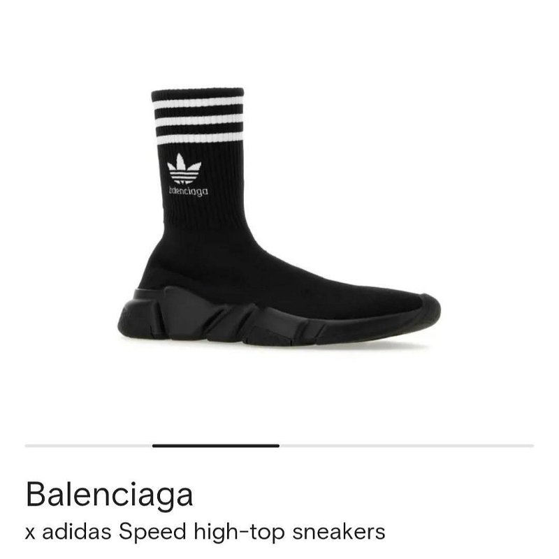 💎Han's house精品服飾💎Balenciaga 聯名 ADIDAS 巴黎世家 TRAINERS 針織 襪套 球鞋  現貨41原價30000-5