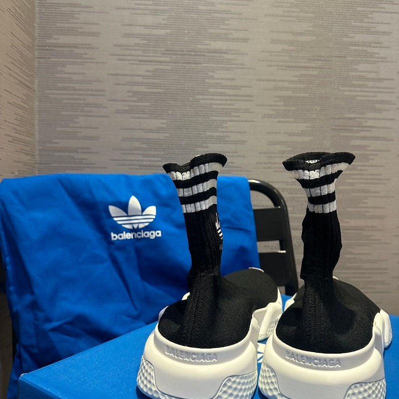 💎Han's house精品服飾💎 Balenciaga 聯名 ADIDAS 巴黎世家 TRAINERS 針織 襪套 球鞋 現貨41原價31700-1