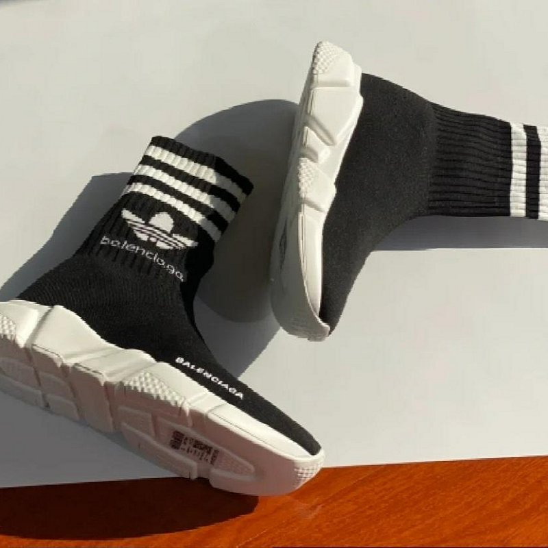 💎Han's house精品服飾💎 Balenciaga 聯名 ADIDAS 巴黎世家 TRAINERS 針織 襪套 球鞋 現貨41原價31700-5