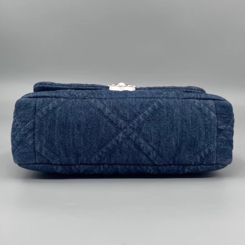 🧿CHANEL香奈兒19bag丹寜牛仔鏈條包小號🧿-11