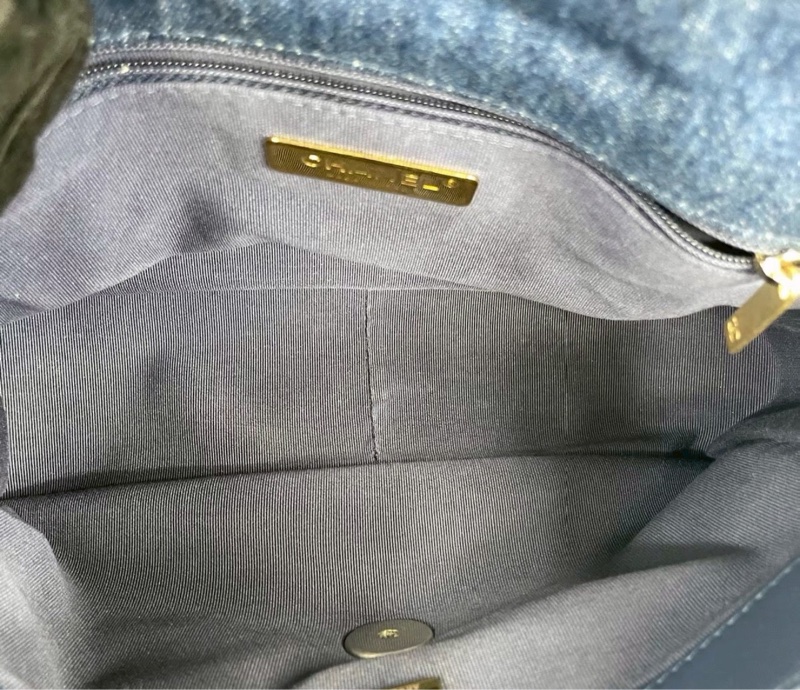 🧿CHANEL香奈兒19bag丹寜牛仔鏈條包小號🧿-16