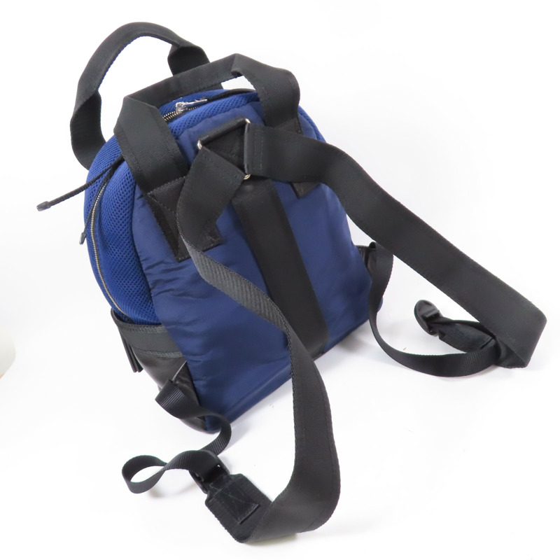 藍色 Matelasse 帆布 後背包【MIU MIU 繆繆】-5