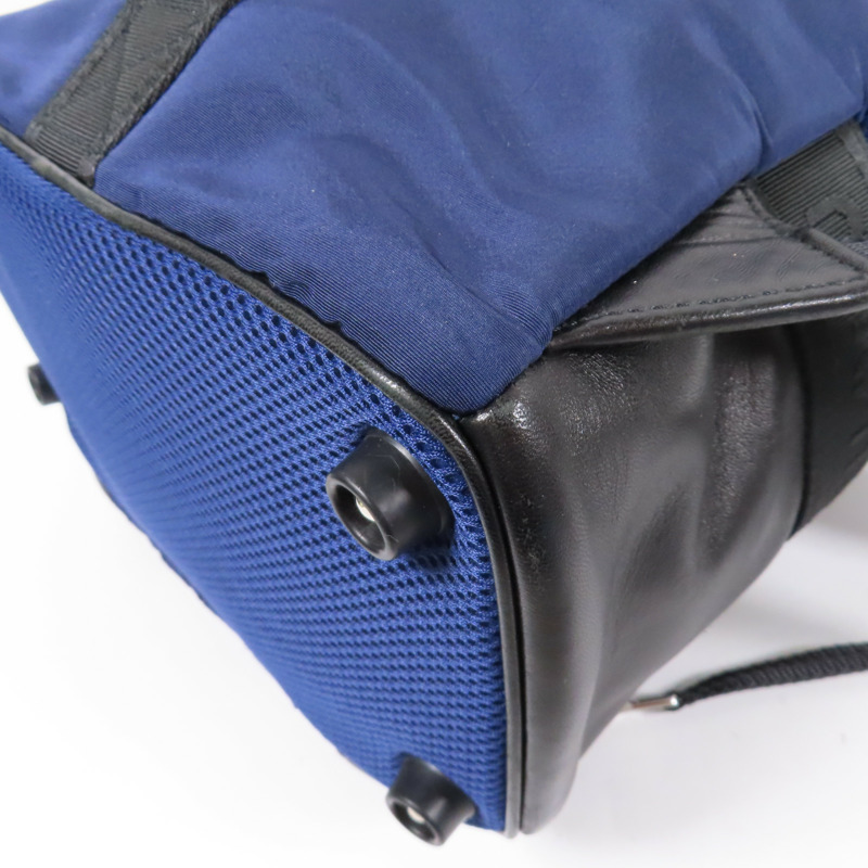 藍色 Matelasse 帆布 後背包【MIU MIU 繆繆】-13