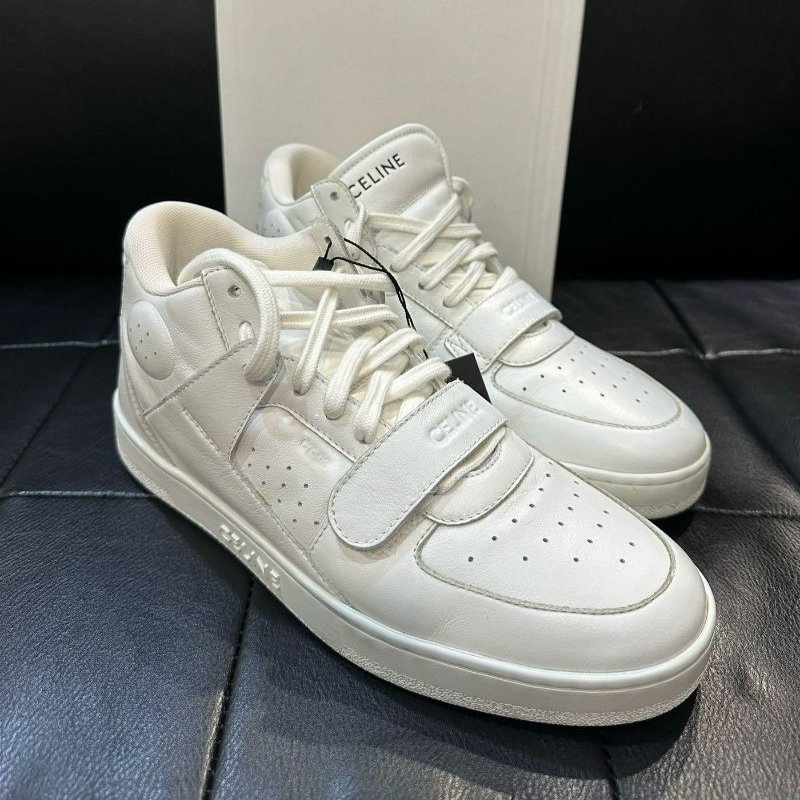 💎Han's house精品服飾💎CELINE CT-02 小牛皮 中筒 小白鞋 LISA同款 現貨 37 ~ 42 原價29500-0