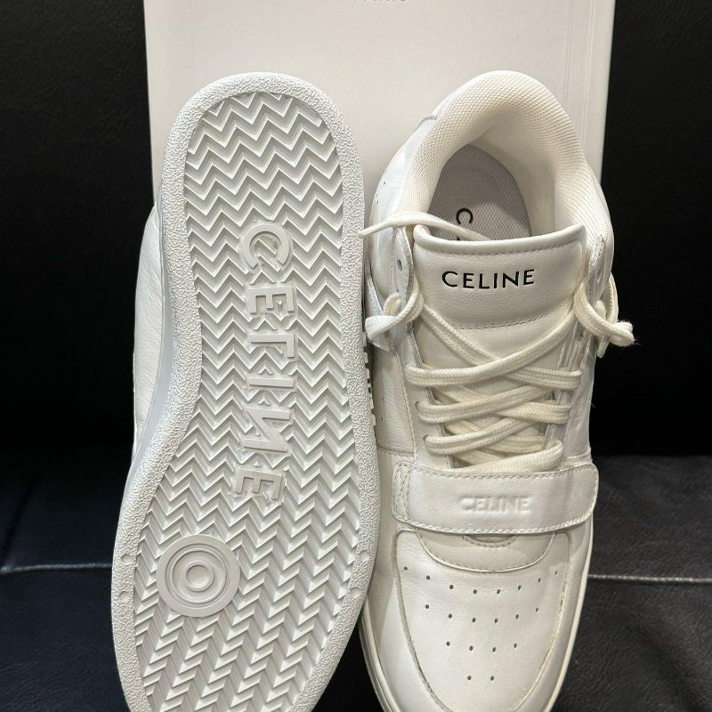 💎Han's house精品服飾💎CELINE CT-02 小牛皮 中筒 小白鞋 LISA同款 現貨 37 ~ 42 原價29500-4