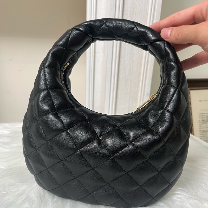 聖羅蘭YSL Icarino絎縫納帕手袋 小號 黑金色-3