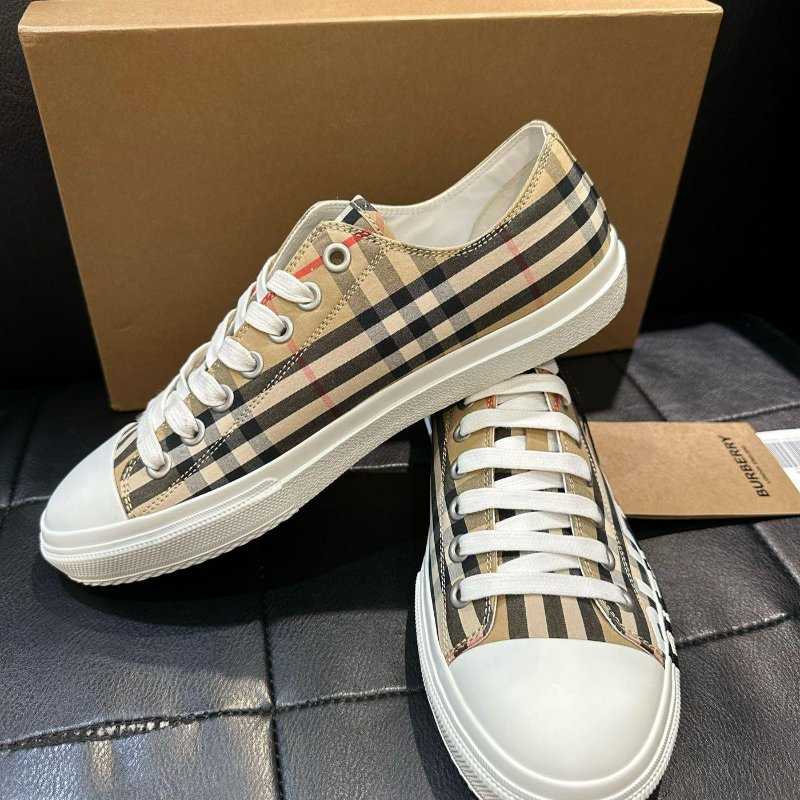 💎Han's house精品服飾💎BURBERRY 格紋 帆布鞋 現貨28.5 原價22900-6