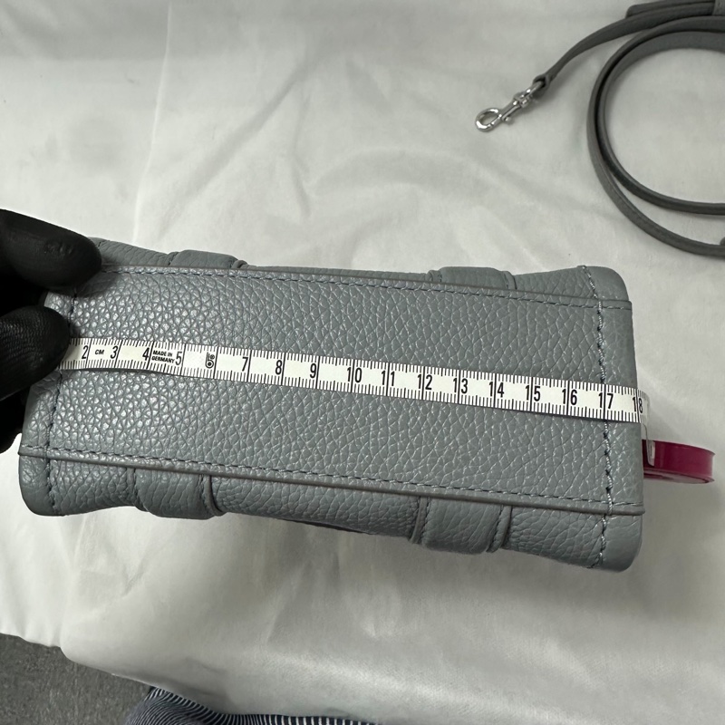 MARC JACOBS THE TOTE BAG 小款 皮革托特包（灰藍色）-9