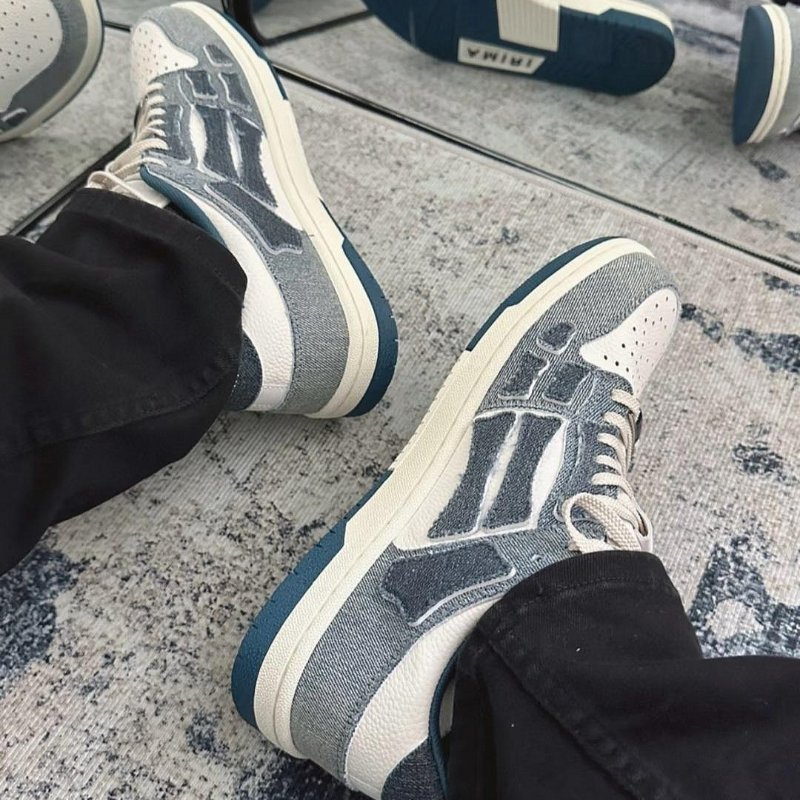 💎Han's house精品服飾💎AMIRI 阿米里 皮革 骨頭 鞋 現貨46 原價25100-4